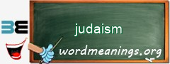 WordMeaning blackboard for judaism